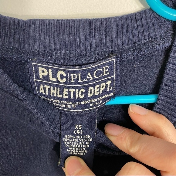 PLC Place Blue Sweatshirt XS 4 Kids Boys Toddler - Picture 2 of 3
